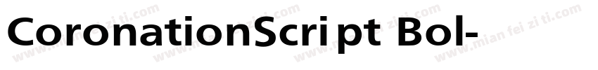 CoronationScript Bol字体转换